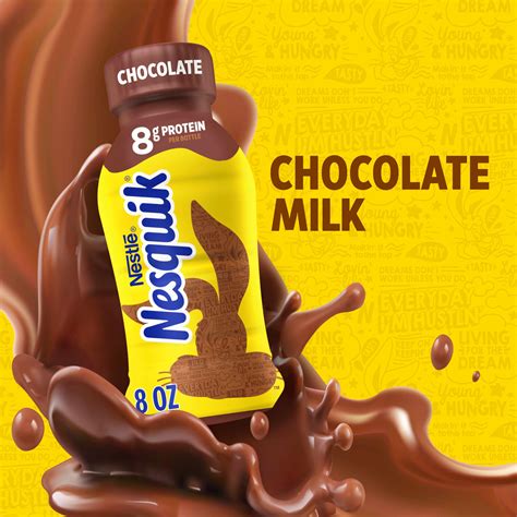 Nesquik Chocolate Milk 8 Oz Nestle Nesquik Chocolate Drink Mix Powder