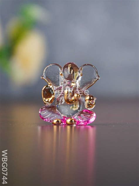 Colorful Glass Ganesha Idol - WBG0744 – Wedtree