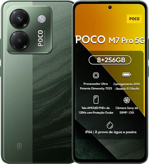 Xiaomi Smartphone POCO M7 Pro 5G 256GB | 8GB/12GB RAM | Processador Ultra Potente Dimensity 7025 ...