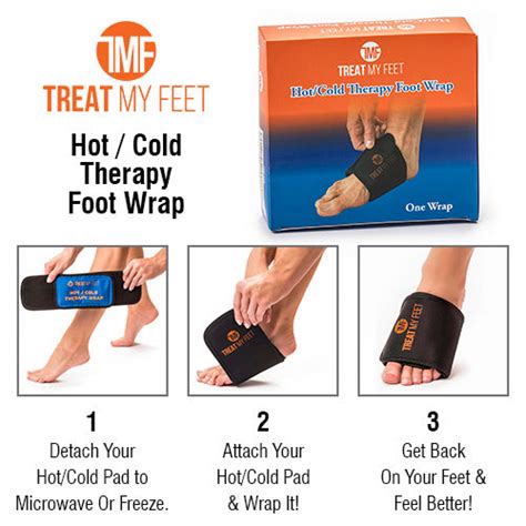 Hot / Cold Therapy Arch Wrap For Foot Pain, Strains, Sprains - Treat My ...