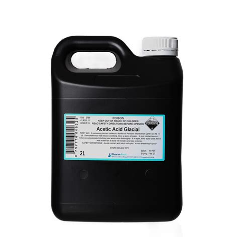 Acetic Acid Glacial BP - PharmAust Manufacturing