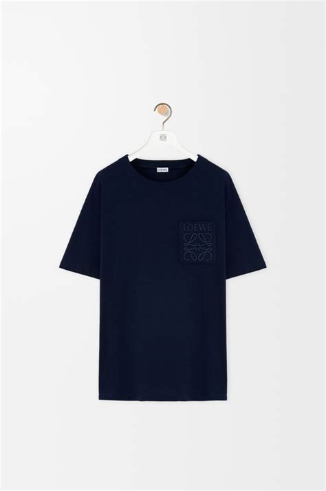 Camiseta de corte holgado en algodón Azul - Web oficial de LOEWE Europa