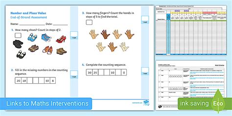 👉 Place Value Assessment Year 2 | End-of-Strand Assessment