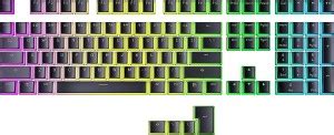 Etzin Pudding PBT 108 Keycaps Gaming Keyboard (Black)(EPL-924KM) Media ...
