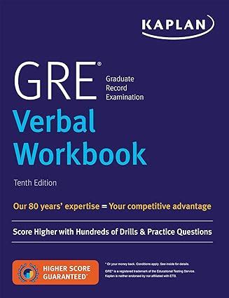 GRE Verbal Workbook: Score Higher with Hundreds of Drills & Practice ...