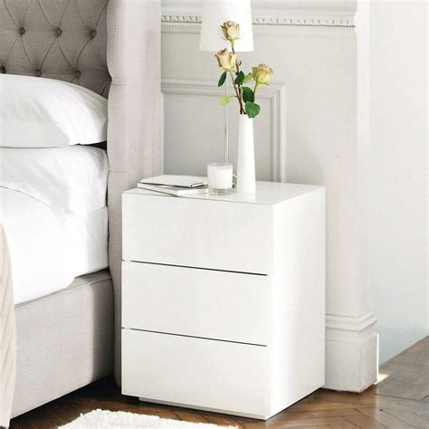 White Bedside Table
