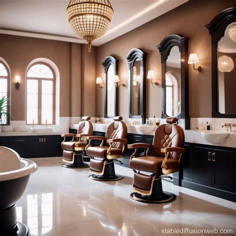 Luxurious Spanish Style Salon with Marble Andalucian Interior | Stable ...