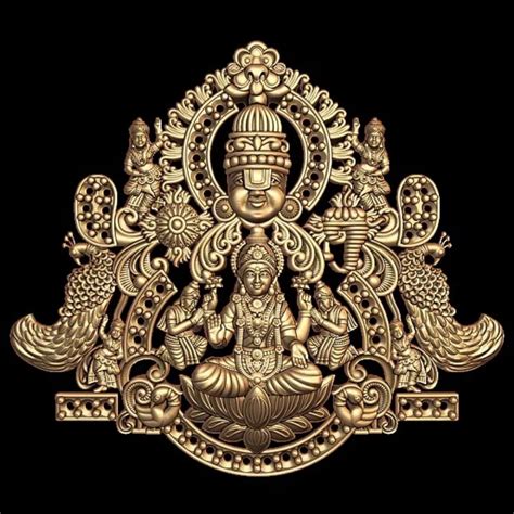 Balaji Laxmi 3D Model Printable STL File - Divine Pendant Design