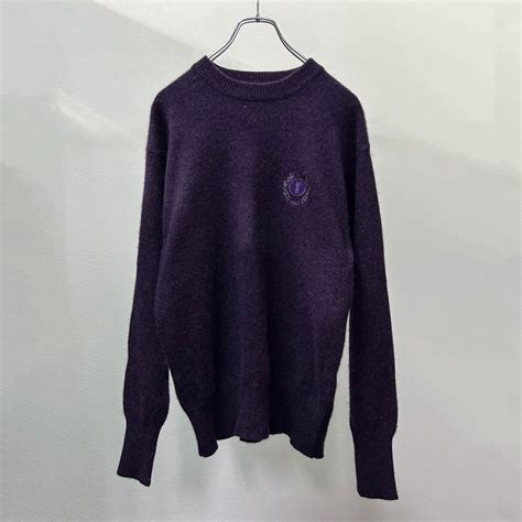 90s YVES SAINT LAURENT logo embroidery knit sweater | ROOM