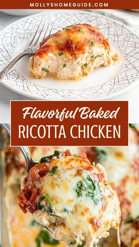 Tasty Baked Ricotta Chicken | Recipe in 2025 | Chicken dishes recipes ...