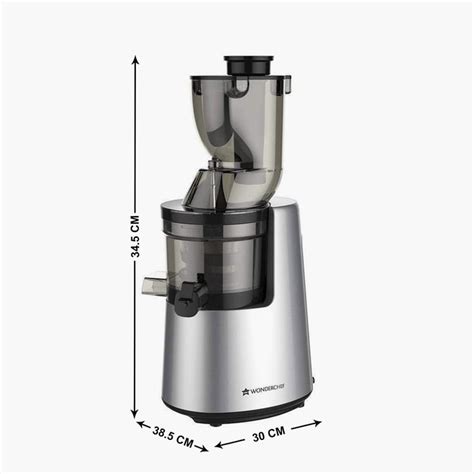 Buy WONDERCHEF Black Stainless Steel Cold Press Juicer from Wonderchef ...