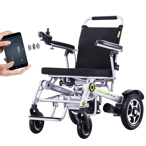 Buy GX-Wheelchair Folding Electric Powered Wheelchair Lightweight ...
