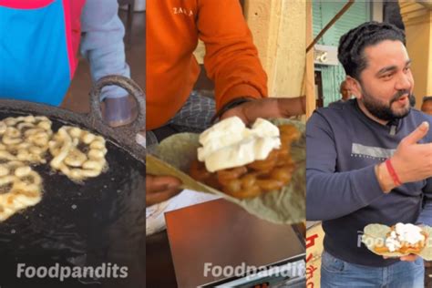 Food Blogger Tries Jalebi With Dahi at Prayagraj. Watch His reaction ...