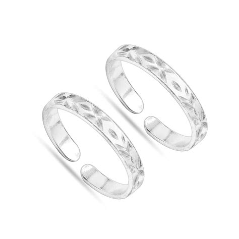 Buy 925 Sterling Silver Toe Rings Online for Women | TrueSilver