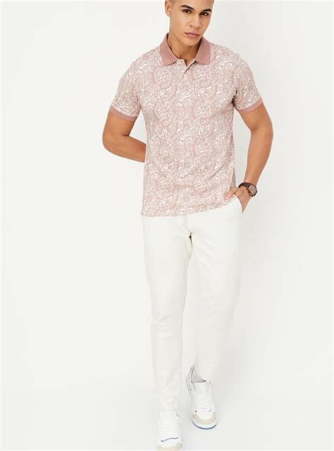 Buy Men Slim Fit Printed Polo T-shirt Online at just Rs. 699.0 ...