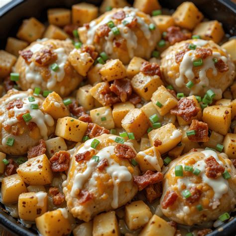 Chicken Bacon Ranch Potato Skillet: A Hearty Family Dinner – The Recipe ...