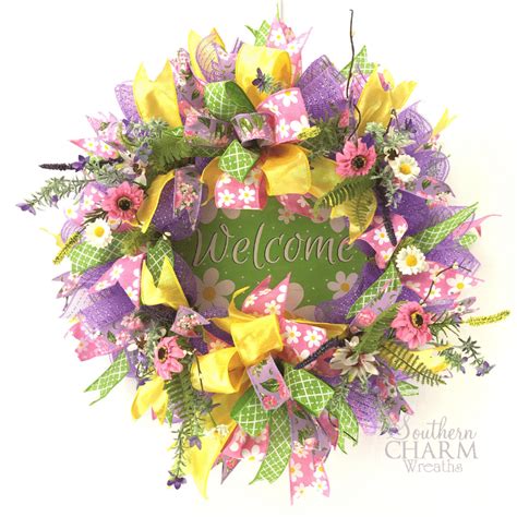 Spring Mesh Wreaths Tutorial 的图像结果