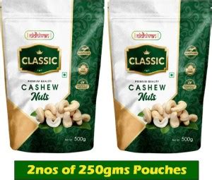 Nidhivan Classic W320 Cashew Wholes (500gms) Cashews Price in India ...