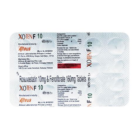 Xoten F 10/160mg - Strip of 15 Tablets : Amazon.in: Health & Personal Care