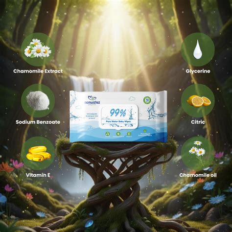 MomWishes 99% Pure Water Baby Wipes – Gentle, Plant‑Based & Safe ...