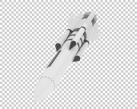 Rocket on transparent background 3d rendering illustration | Premium PSD