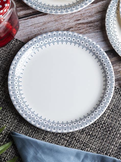 Round White Morracone Quarter Plate - Set Of 6 | Quarter Plate Size ...