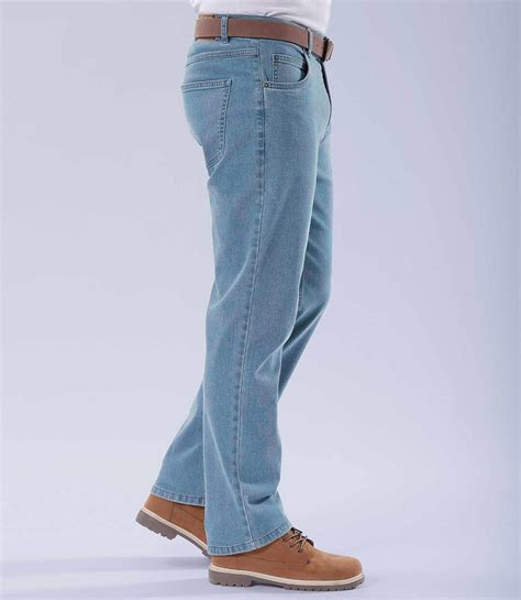 Hellblaue Stretch-Jeans mit Regular-Schnitt | Atlas For Men