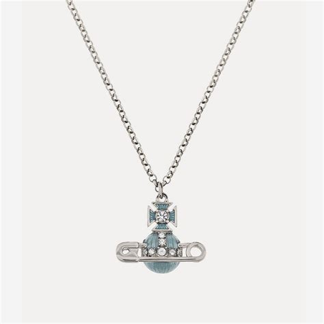 Vivienne Westwood Kitty Pendant Necklace Platinum-White-Crystal-Pacifi ...