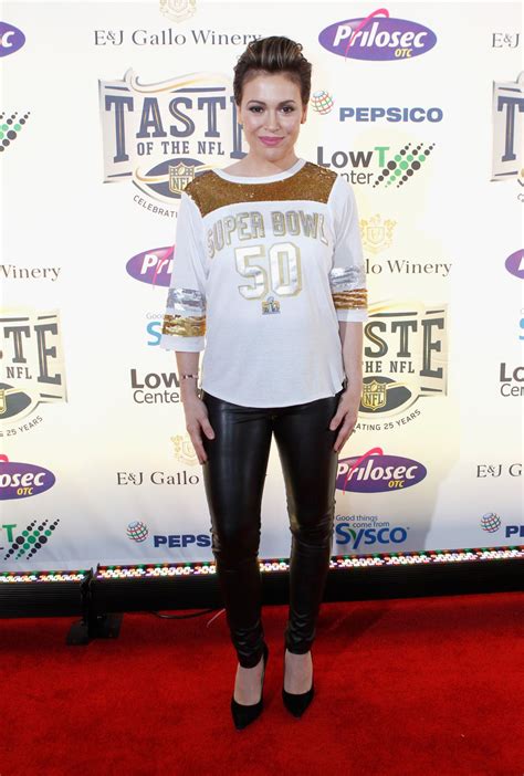 ALYSSA MILANO at Taste of NFL 25th Anniversary Party with a Purpose in San Francisco 02/06/2016 ... - what is taste of nfl