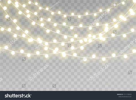 White String Lights Background
