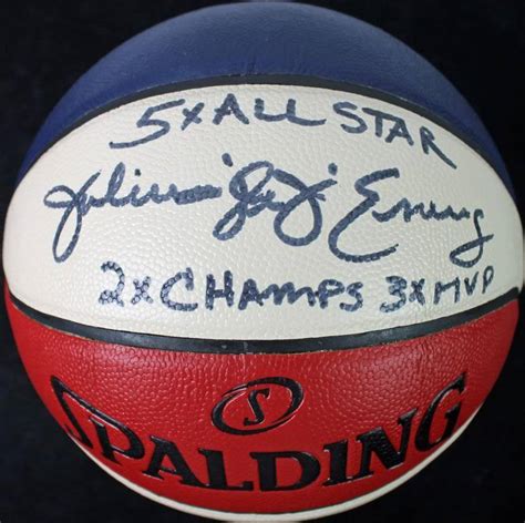 Lot Detail - Julius Erving Signed Spalding Official ABA Game Model ...