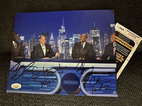 Shaq Charles Barkley Ernie Johnson Kenny Signed 8x10 Photo JSA ...