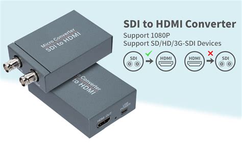 Buy MICROWARE SDI to HDMI Converter, SDI to HDMI Audio De-embedder ...