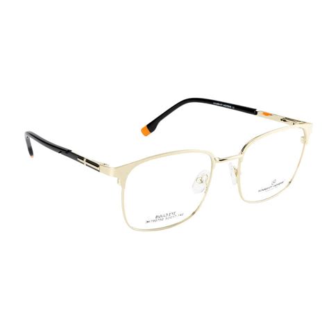 Knight Horse Gold Metal Eyewear Frame | Unisex | Lightweight with Spri ...
