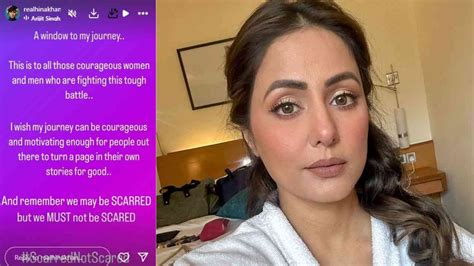 Hina Khan Shares Brave Battle with Stage 3 Breast Cancer: 'Scarred, Not ...