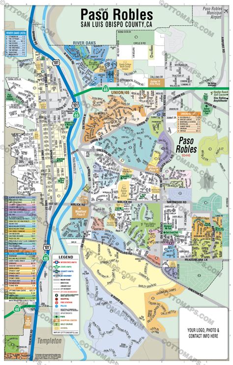 Map Of Downtown Paso Robles