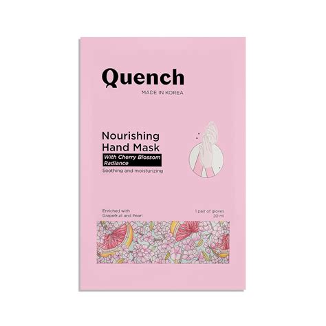 Quench Nourishing Hand Mask | Hydrates & Brightens Hands | Nourishes ...