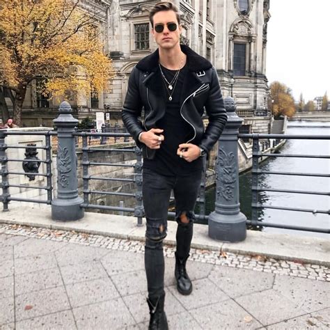 74 Awesome Leather Jacket Style Ideas for Men
