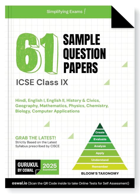 Gurukul By Oswal 61 Sample Question Papers for ICSE Class 9 Exam 2025 ...