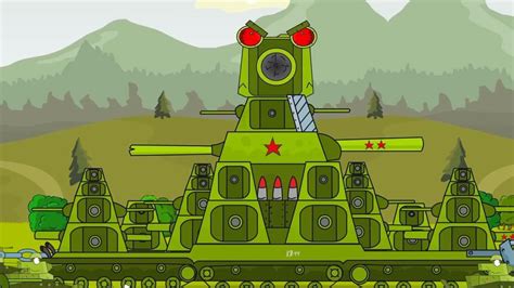 坦克世界动画：KV44坦克和kv6半路遭遇利维坦，KV54坦克最后出场了！坦克动画_腾讯视频