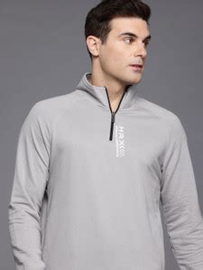 HRX by Hrithik Roshan Full Sleeve Solid Men Sweatshirt - Buy HRX by ...