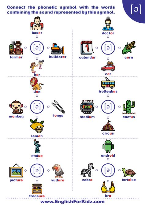 Schwa sound worksheet | Phonics, English phonics, Phonics worksheets