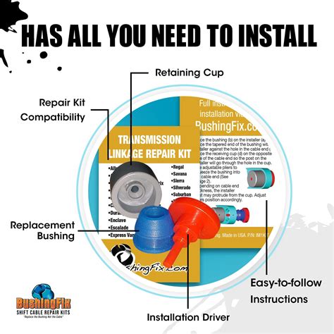 Buy BushingFix IM1KIT1 - Transmission Shift Cable Bushing Repair Kit ...