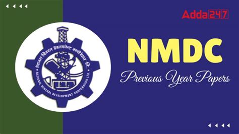 NMDC Junior Officer Trainee Previous Year Question Papers, Download All PDF