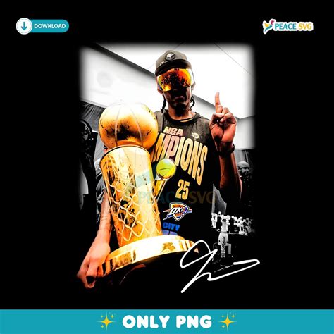 Jalen Williams Okc Thunder 2025 Nba Champions Trophy PNG Digital ...
