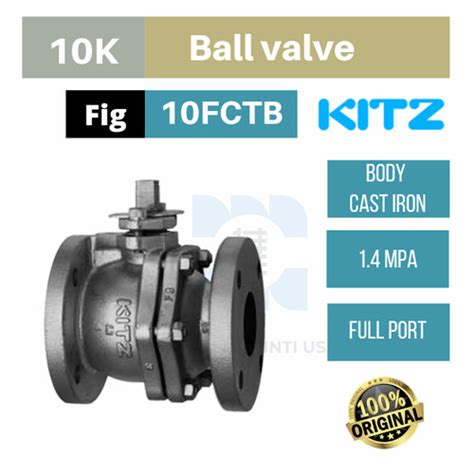 Jual Ball Valve 4" inchi KIZT JIS 10K Full bore - Jakarta Pusat - GITU ...