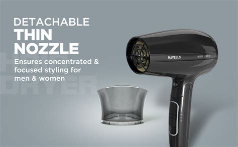 Havells 1600W Unisex Foldable Hair Dryer|2 Heat Settings With Cool Shot ...