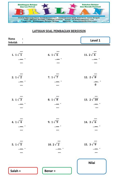 Contoh Soal Pembagian: Latihan Matematika Dasar