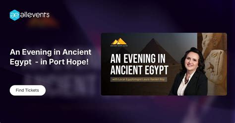 An Evening in Ancient Egypt - in Port Hope!, St. Marks Parish Church ...