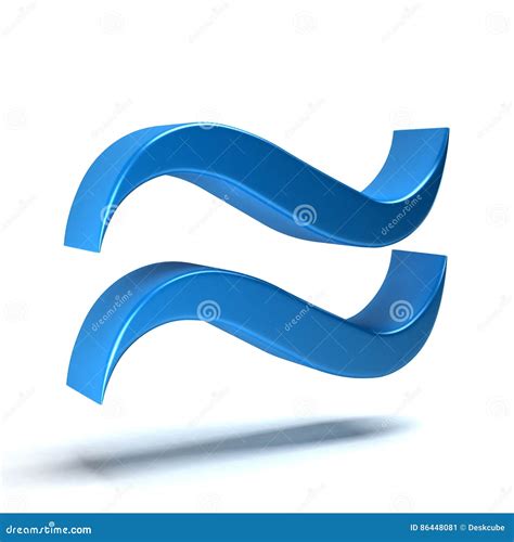 Approximately Equal Math Symbol. Stock Illustration - Illustration of symbols, application: 86448081